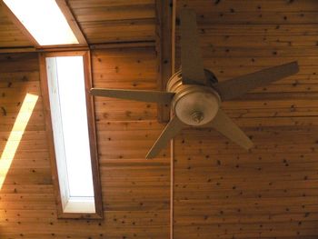 cedar deiling, heated ceiling fan and sky lights!
