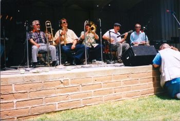 Abalone Stompers at Monterey Fairgrounds - Doug Curtiss, Me, Jackie Coon, Eddie Erickson, Dick Miller
