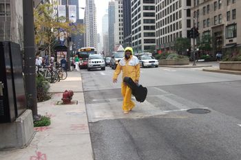 "Getting Off the Grid" photoshoot, Michigan Ave. Chicago, IL - August, 2011 (it was about 90 degrees!)
