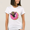 Ladies White BAMoji (Happy Donut) Tee