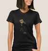 BAMoji - Ladies Blk (Singing) V-Neck Tee