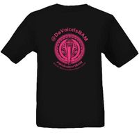 Black @DaVoiceisBAM T-Shirt w/ Pink writing