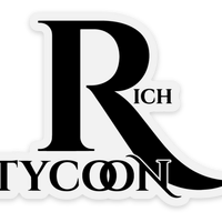 Rich Tycoon Rated R Logo Sticker - Black (3"x2.25")