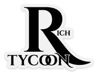 Rich Tycoon Rated R Logo Sticker - Black (3"x2.25")