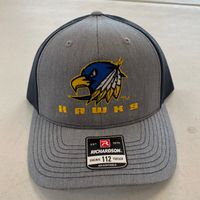 HEATHER/NAVY HAWKS HAT