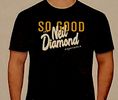 "SO GOOD" T-shirt with full gold logo