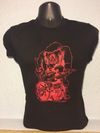 Mens/Boys BLACK T-shirt with RED Sinclair DESIGN-