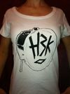 WOMEN'S White KICK DRUM T-Shirt