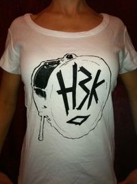 WOMEN'S White KICK DRUM T-Shirt