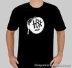 (SOLD OUT) Mens Black T-Shirt with White KICK DRUM LOGO