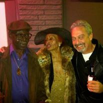 Steve with Texas Johnny Brown and Miss Lavelle White
