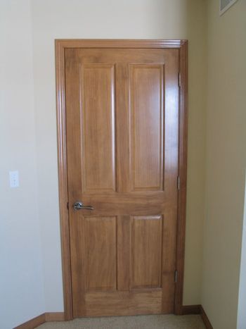 Another example of the clean look we acheive on pine doors.
