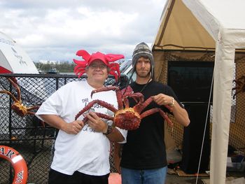 With Travis Arket at the Commercial Fishermans Festival in 2010
