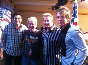 Dave with Rascal Flatts, at Celebrity Fight Night Phoenix AZ March 2012
