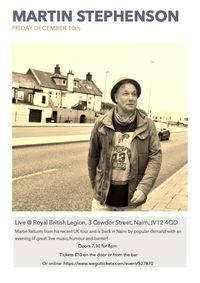 Martin Stephenson Live @ Royal British Legion, Nairn