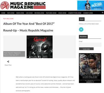 Album of The Year: Music Republic
