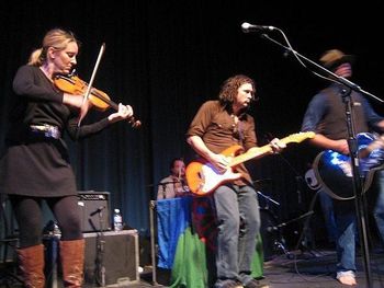 Molly with Todd Snider and the Nervous Wrecks in San Jose, California 2007 photo by Dan Micheli
