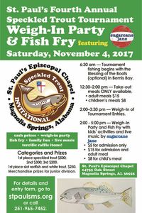 4th Annual Speckled Trout Invitational Weigh-In and Fish Fry Party