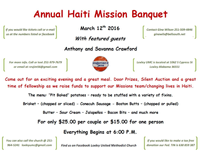 Annual Haiti Mission Banquet