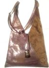  Leather V-Bag (Moss)