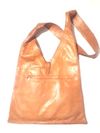Leather V-Bag (Diamond Camel)
