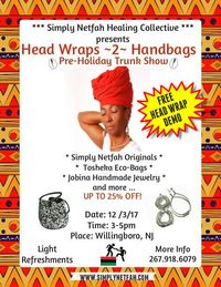 Headwraps 2 Handbags Pre-Holiday Trunk Show