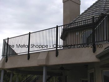 Custom Fabricated Exterior Balcony Guard Railing and Stair Railing 3
