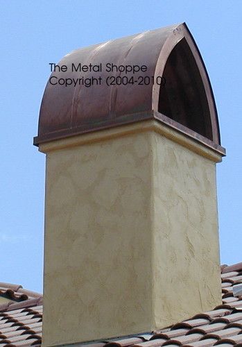 Mission Style Copper Chimney Tops 4 - Location: Fresno, CA
