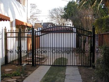 Custom Fabricated Automated Driveway Gate and Man Gate / Location: Fresno, CA
