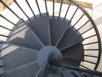 Custom Iron Spiral Staircase Close Up Location: Sanger, CA
