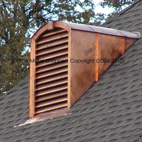 THE METAL SHOPPE Decorative Custom Copper or Steel Dormer Vents