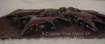 To Demonstrate The Relief Obtained by Metal Chasing - Approx. 1/8" / by A Copper Rose Metal Art
