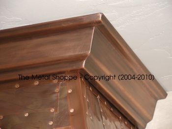 Corner detail - welded trim molding - boiler maker style hood / Location: Chowchilla, CA
