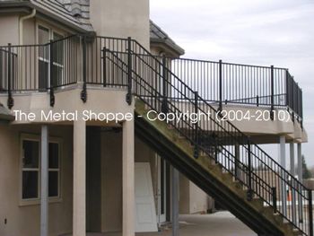 Custom Fabricated Exterior Balcony Guard Railing and Stair Railing 2

