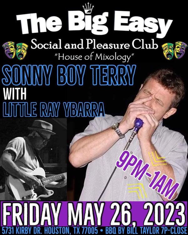 Sonny Boy Terry Band with special guest Little Ray Ybarra. 