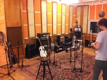 TRICONE STUDIO, BERLIN AT THE START OF RECORDING "DAMN SOCIETY"
