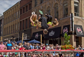 Spring Action Trampoline
