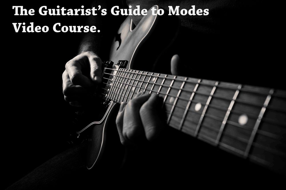 'The Guitarist's Guide to Modes' is a complete video course taking you from the major scale all the way up to understanding and applying modes across the whole neck.