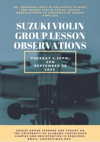 Suzuki Violin Group Lesson Observation