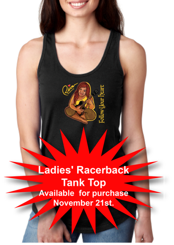 Ladies Raceback Tank Tops available soon!
