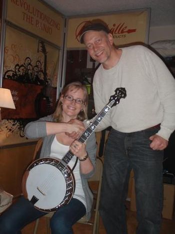Anne Christenson and Tom Nechville at Smokey Mountains Banjo Camp, 2012

