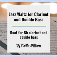 Jazz Waltz for Clarinet and Double Bass by nwilliamscreative