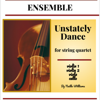 Unstately Dance (string quartet) by nwilliamscreative