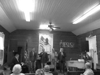 Singing at Whitewater Baptist
