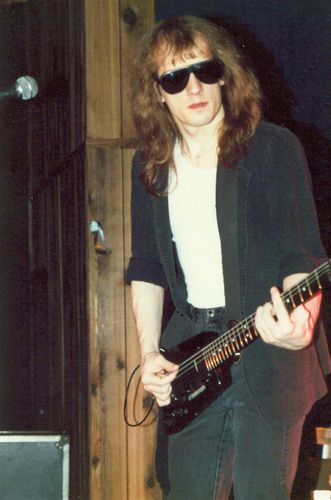 Dave and his Steinberger guitar.
