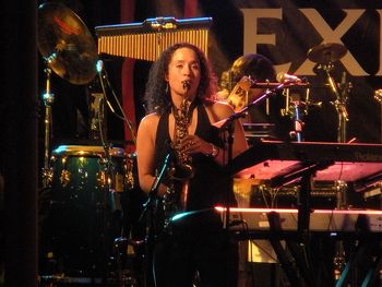 Scheila Gonzalez (alto sax) of Zappa Plays Zappa
