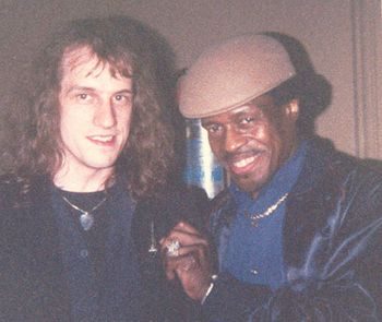 Dave Iglar & blues great Junior Wells.
