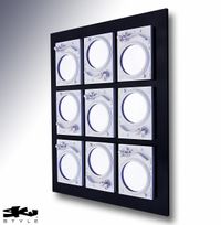 POLAR - Turntable Mirror Sculpture - White/Black