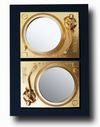 2Prevail - Turntable Mirror Sculpture - gold/black