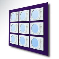Erotica - Turntable Mirror Sculpture - white/purple
